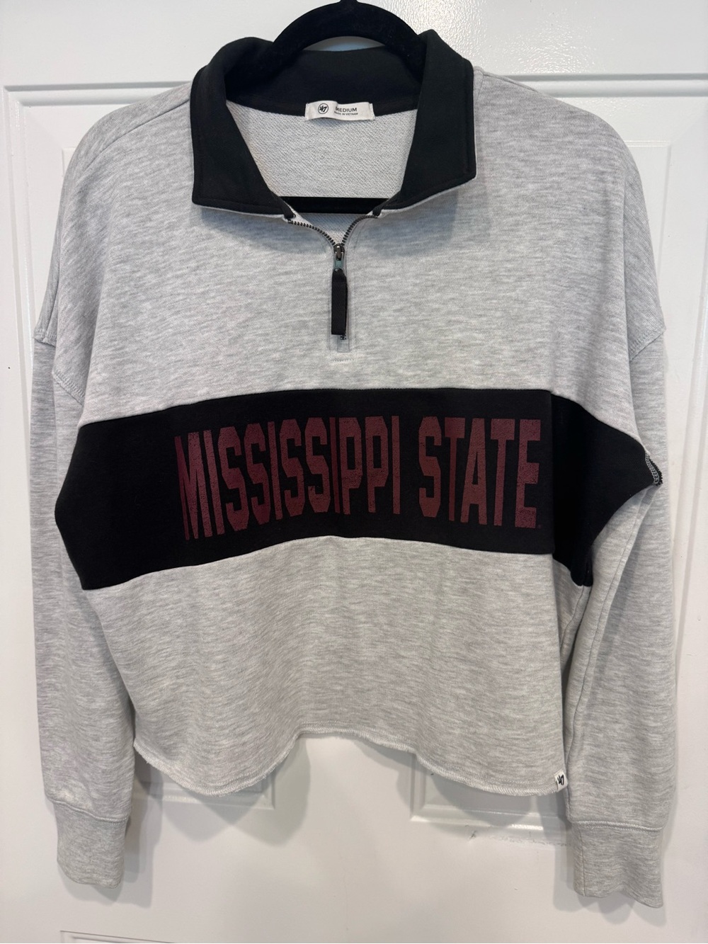 Mississippi state cropped quarter zip